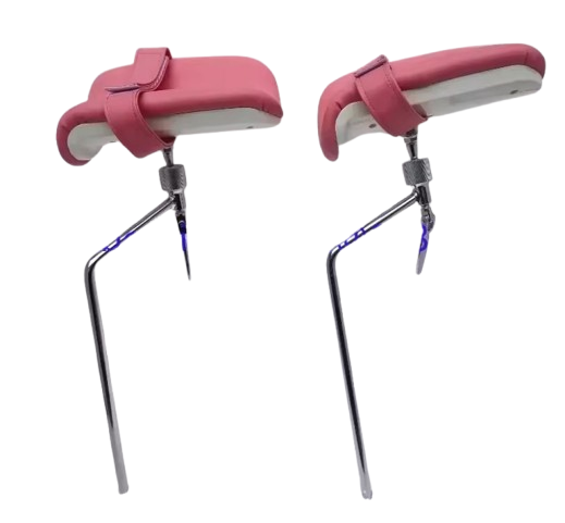 Leg Holder gynecology Pair Support Gyno STIRRUP Leg Rest Obstetrics Gyn examination OT Table 14mm Private Clinic BDSM